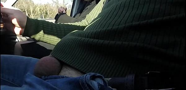  Dick flash - Teacher caught me masturbating in the car while driving to school and helps me cum - MissCreamy